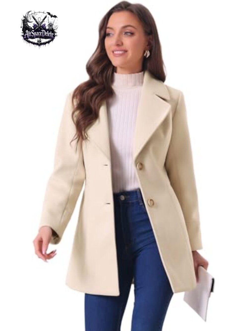 Wool Blend Overcoat Shawl Collar Single Breasted Winter Coat